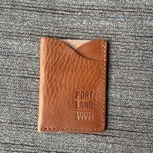 Portland Leather Card Holder - brand new